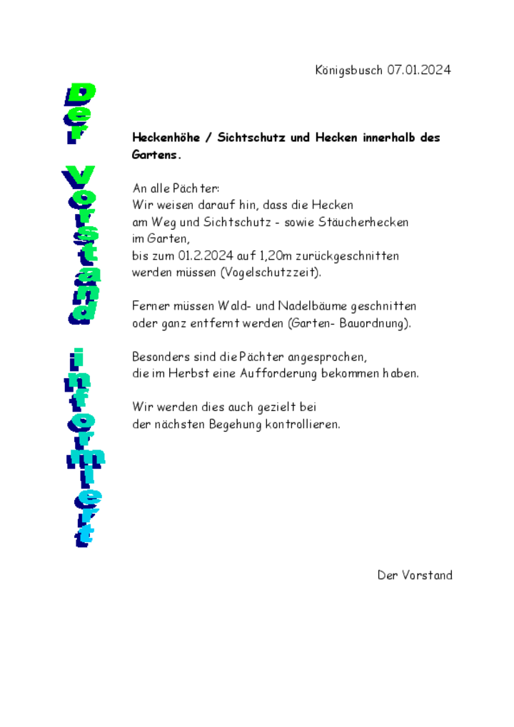 Heckenschnitt